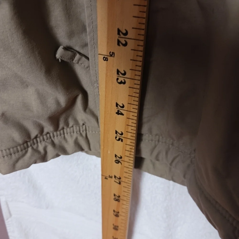 L.L.Bean Vtg Mens Jacket With Fleece Lining & Zip Green Small